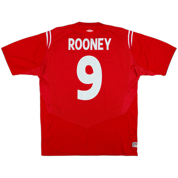 2004-06 England Away Shirt Rooney #9 - 5/10 - (XL)
