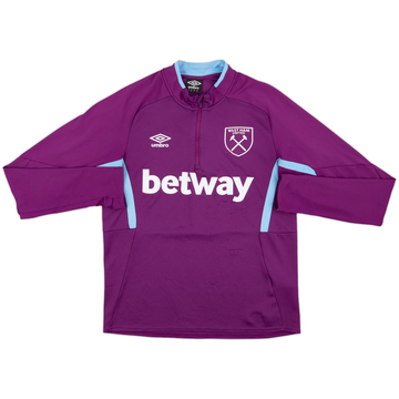 2021-22 West Ham Umbro 1/4 Zip Drill Top - 4/10 - (M)