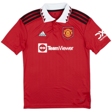 2022-23 Manchester United Home Shirt - 10/10 - (M.Boys)