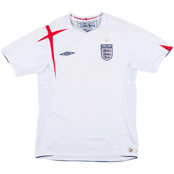2005-07 England Home Shirt - 5/10 - (M)