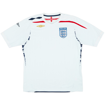 2007-09 England Home Shirt - 4/10 - (L)
