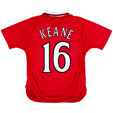 1999-00 Manchester United 'CL Winners' Shirt Keane #16 - 8/10 - (Y)