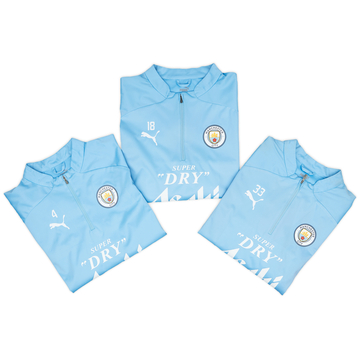 2023-24 Manchester City Player Issue 1/4 Zip Rain Top # - 7/10