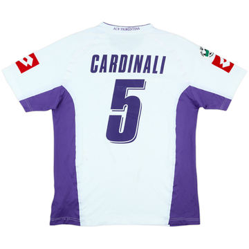 2007-08 Fiorentina Match Issue Away Shirt Cardinali #5
