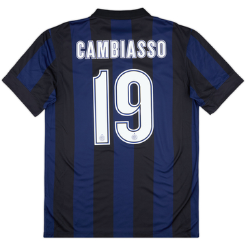 2013-14 Inter Milan Home Shirt Cambiasso #19 - 9/10 - (M)