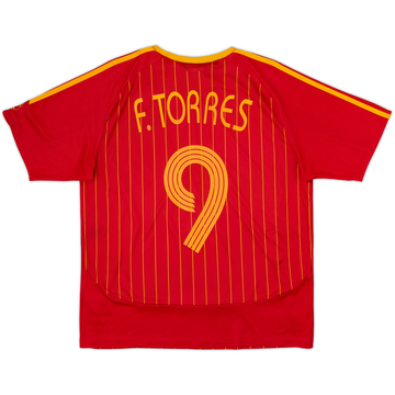 2006-08 Spain Home Shirt F.Torres #9 - 6/10 - (XL.Boys)