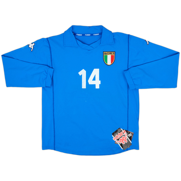 2001 Italy Women's Player Issue Home Shirt #14 (Women's XL)