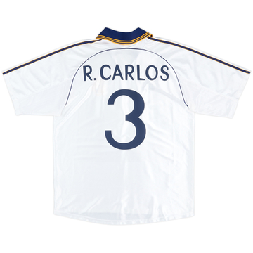 Camiseta de local del Real Madrid 1998-00 R.Carlos #3 - 4/10 - (L)