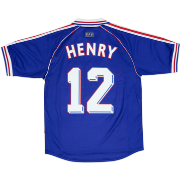 1998-00 France Home Shirt Henry #12 - 8/10 - (M)