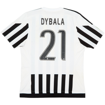 2015-16 Juventus Home Shirt Dybala #21 - 5/10 - (L)