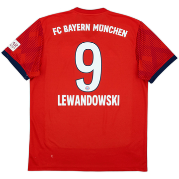 2018-19 Bayern Munich Home Shirt Lewandowski #9 - 8/10 - (M)