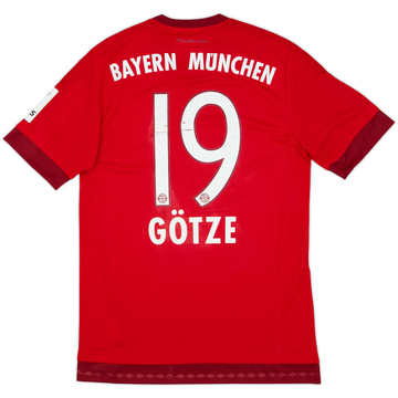 2015-16 Bayern Munich Home Shirt Gotze #19 - 6/10 - (S)