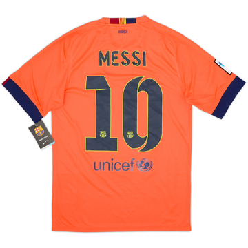 2014-15 Barcelona Away Shirt Messi #10 (S)