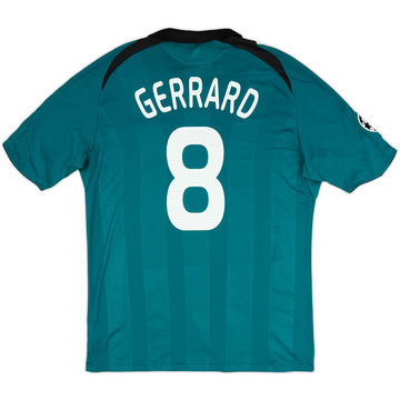 2008-09 Liverpool Third Shirt Gerrard #8 - 7/10 - (XL)