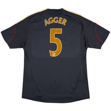 2009-10 Liverpool Away Shirt Agger #5 - 6/10 - (XL)