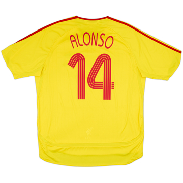 2006-07 Liverpool Away Shirt Alonso #14 - 7/10 - (XL)