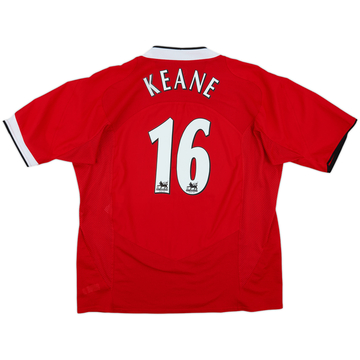 2004-06 Manchester United Home Shirt Keane #16 - 7/10 - (XXL)