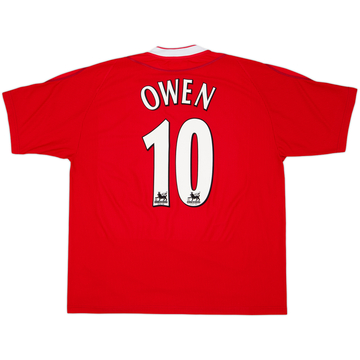 2002-04 Liverpool Worthintgton Cup Winners Home Shirt Owen #10 - 6/10 - (XL)