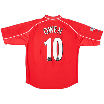 2000-02 Liverpool 'FA Charity Shield Final' Home Shirt Owen #10 - 9/10 - (L)
