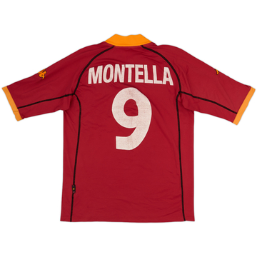 2001-02 Roma Home Shirt Montella #9 - 5/10 - (XL)