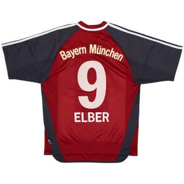 2001-02 Bayern Munich Home Shirt Elber #9 - 8/10 - (S)