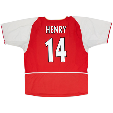 2002-04 Arsenal Home Shirt Henry #14 - 6/10 - (XXL)