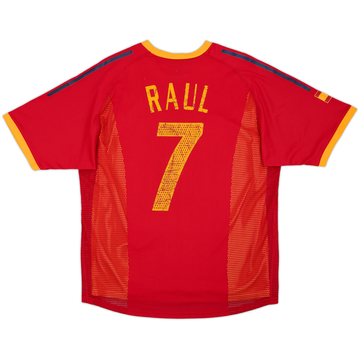 2002-04 Spain Player Issue Home Shirt Raul #7 - 5/10 - (L)