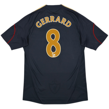 2009-10 Liverpool Away Shirt Gerrard #8 - 8/10 - (L)