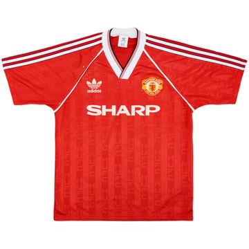1988-90 Manchester United Home Shirt - 8/10 - (M/L)