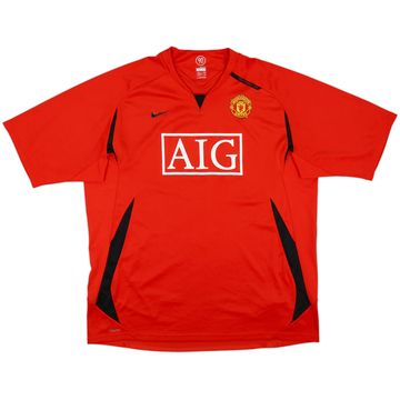 2007-08 Manchester United Nike Training Shirt - 9/10 - (XXL)