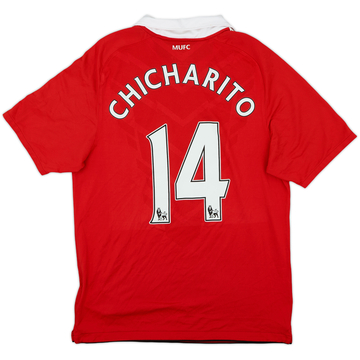 2010-11 Manchester United Home Shirt Chicharito #14 - 8/10 - (M)