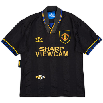 1993-95 Manchester United Away Shirt - 8/10 - (L.Boys)