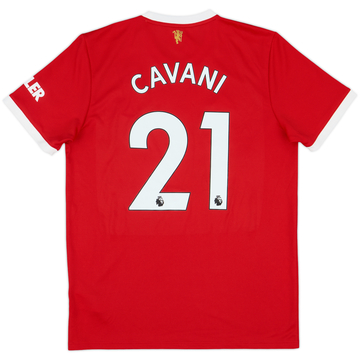 2021-22 Manchester United Home Shirt Cavani #21 (L)