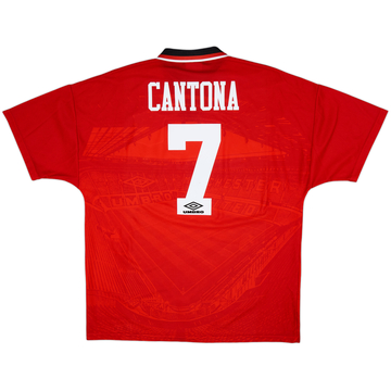 1994-96 Manchester United Home Shirt Cantona #7 - 8/10 - (XL)