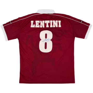 1998-99 Torino Signed Home Shirt Lentini #8 - 6/10 - (L)
