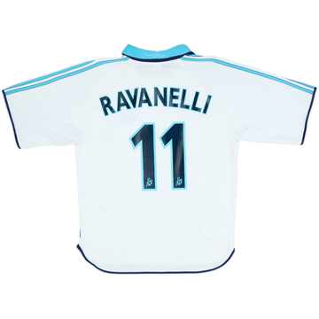 1999-00 Olympique Marseille Home Shirt Ravanelli #11 - 6/10 - (S)