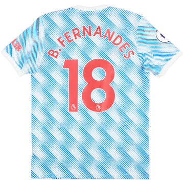 2021-22 Manchester United Away Shirt B.Fernandes #18 - 8/10 - (M)