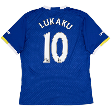 2016-17 Everton Home Shirt Lukaku #10 - 8/10 - (L)
