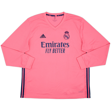 2020-21 Real Madrid Away L/S Shirt - 8/10 - (XL)
