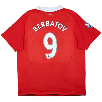 2010-11 Manchester United Home Shirt Berbatov #9 - 5/10 - (XL)