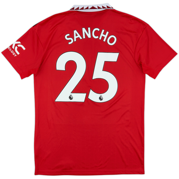 2022-23 Manchester United Home Shirt Sancho #25 - 10/10 - (M)