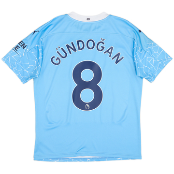 2020-21 Manchester City Home Shirt Gundogan #8 - 8/10 - (M)