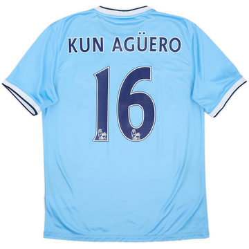 2013-14 Manchester City Home Shirt Kun Aguero #16 - 8/10 - (M)