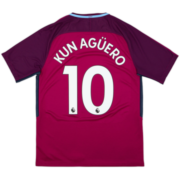 2017-18 Manchester City Away Shirt Kun Aguero #10 - 10/10 - (M)