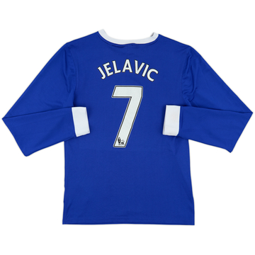 2012-13 Everton Home L/S Shirt Jelavic #7 - 7/10 - (S)