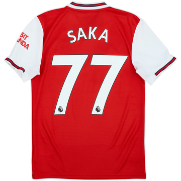 2019-20 Arsenal Home Shirt Saka #77 - 9/10 - (XS)