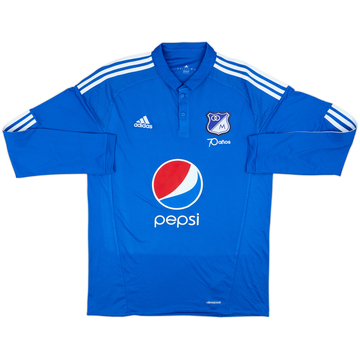 2016 Millonarios Home L/S Shirt - 9/10 - (L)