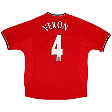 2000-02 Manchester United Home Shirt Veron #4 - 6/10 - (M)