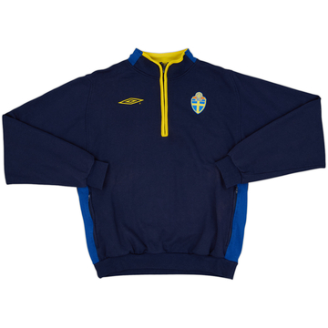 2004-06 Sweden Umbro 1/4 Zip Drill Top - 8/10 - (L)