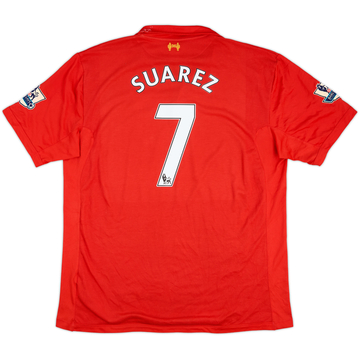 2012-13 Liverpool Home Shirt Suarez #7 - 7/10 - (3XL)